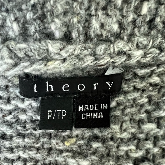 Theory Gray Jake Granito Wool Cashmere Knit Cardigan P/TP Open Front - Picture 8 of 14